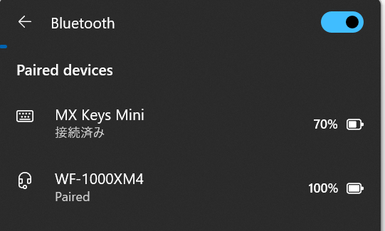 LogicoolのMX Keys Mini